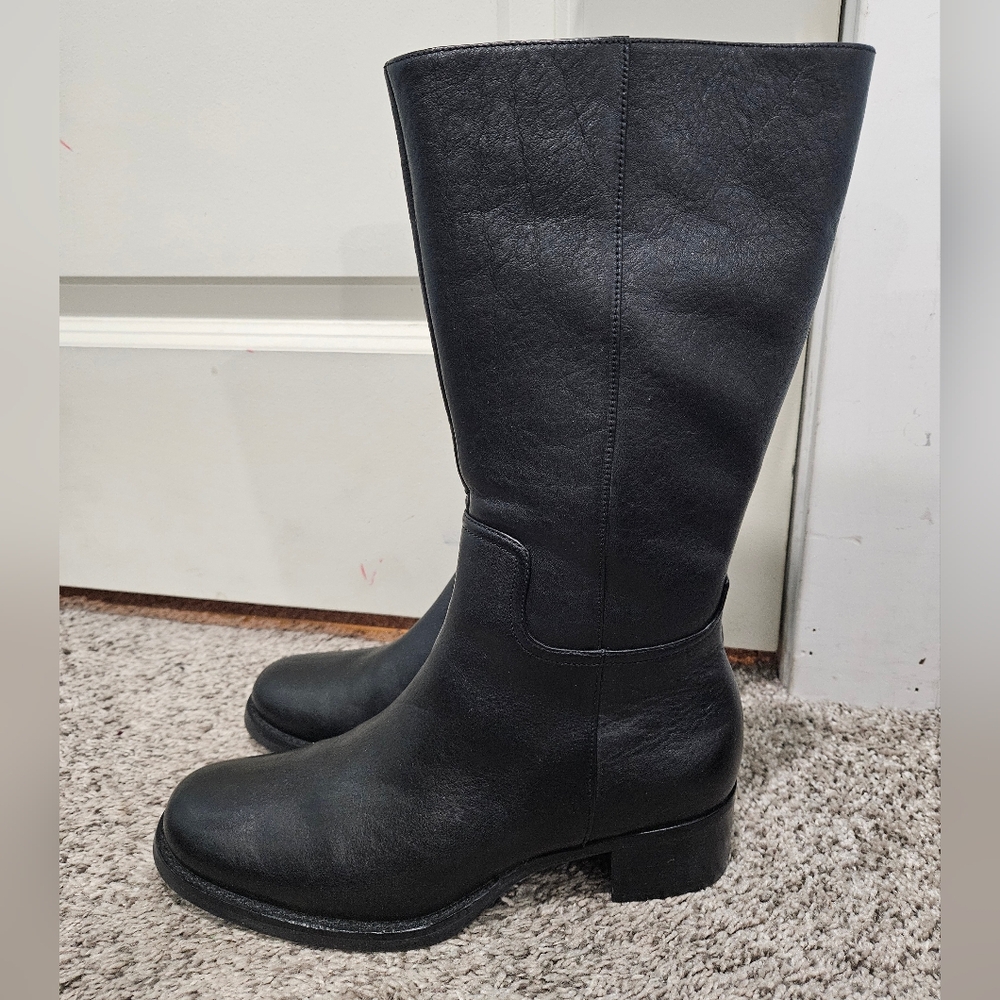 🖤 Black Leather Women's Boots